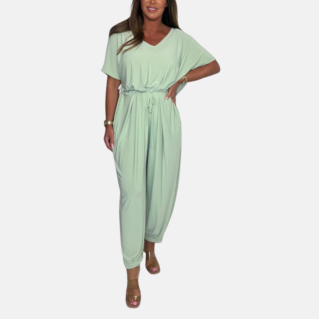 Jumpsuit - Luftig Stylischer Jumpsuit mit V-Ausschnitt