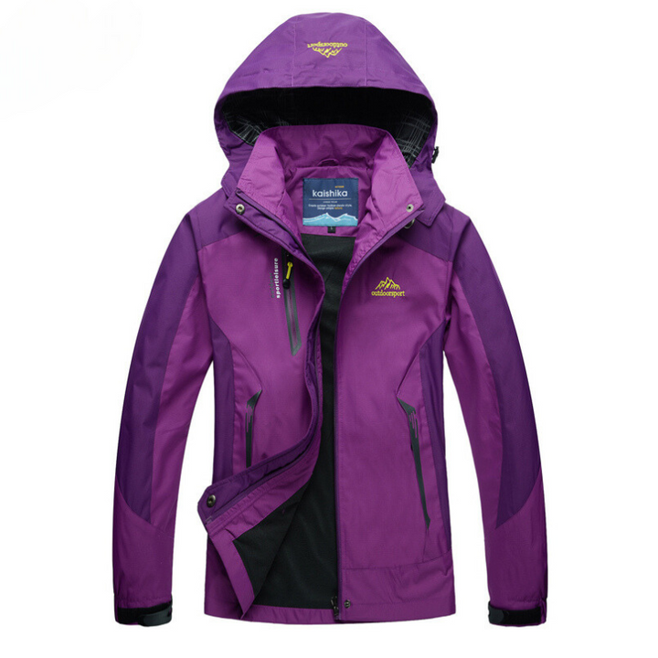 Atmungsaktive Regenjacke für Damen – Wasserdichte & winddichte Outdoorjacke mit Kapuze
