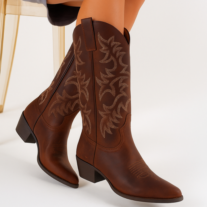 Westernstiefel für Damen – Authentische Leder-Cowboystiefel im klassischen Design