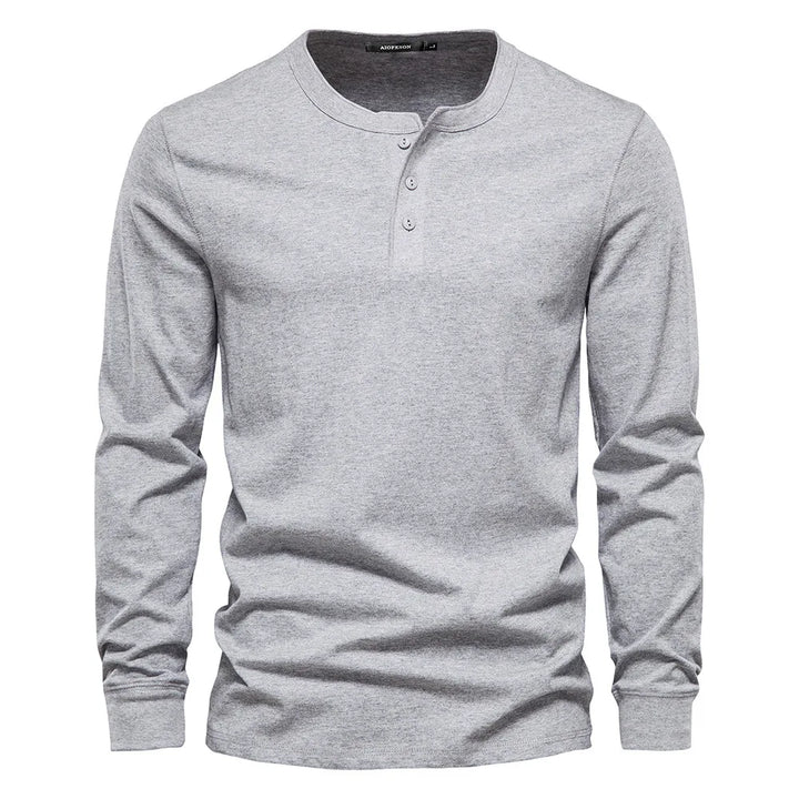 T-Shirt für Herren - Rundhals & Baumwolle für den Winter