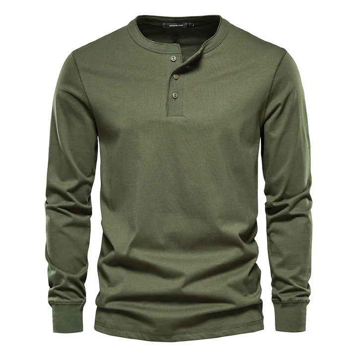 T-Shirt für Herren - Rundhals & Baumwolle für den Winter