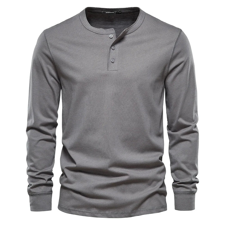 T-Shirt für Herren - Rundhals & Baumwolle für den Winter