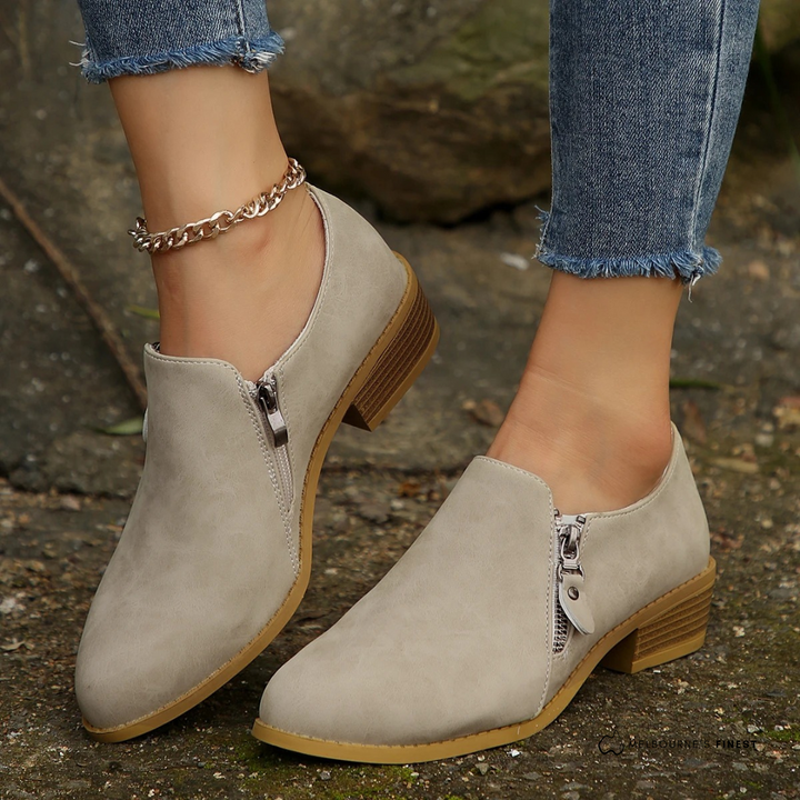 Stiefeletten für Damen - Bequeme Stiefel mit Reißverschluss