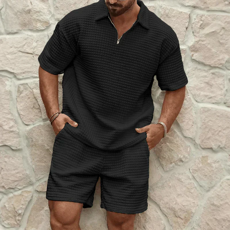Capri SommerSet | Zweiteiliger-set Hemd und Shorts Für Herren