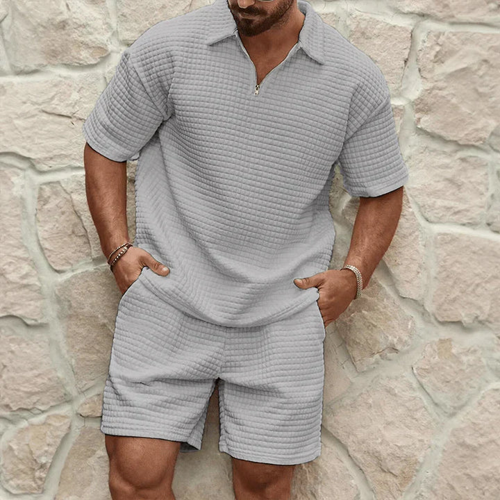Capri SommerSet | Zweiteiliger-set Hemd und Shorts Für Herren