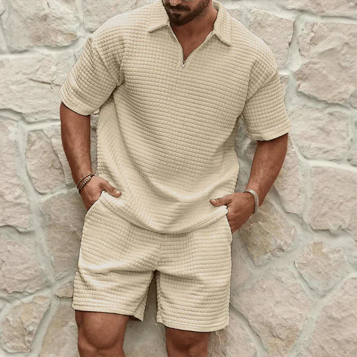 Capri SommerSet | Zweiteiliger-set Hemd und Shorts Für Herren