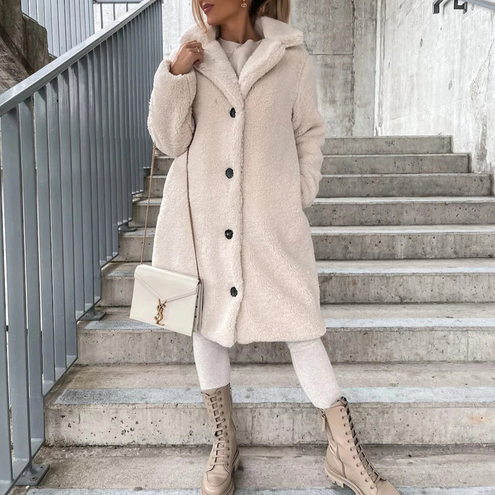 Margiela Teddy Mantel | Weicher und warmer Fleece-Wintermantel für Damen