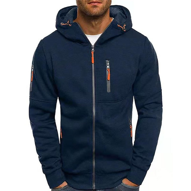 Sweatjacke für Herren – Warme Kapuze Jacke für Outdoor