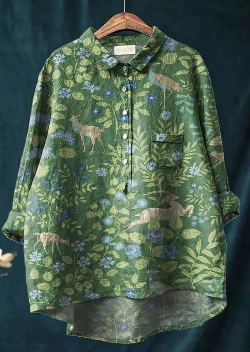 Claudia Bluse | Klassische Bluse Mit Blumenmuster