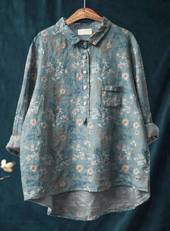 Claudia Bluse | Klassische Bluse Mit Blumenmuster