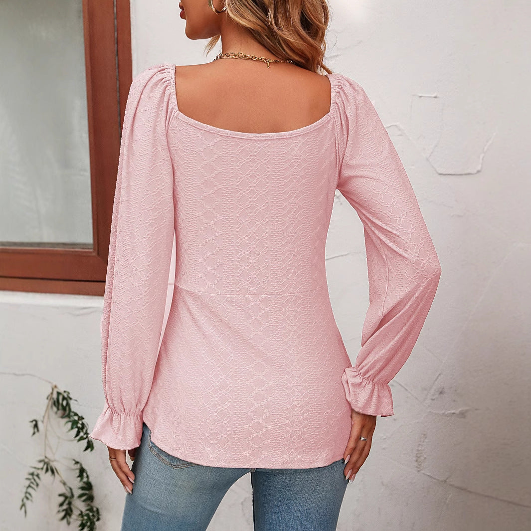 Blusenshirt - Elegantes Top mit Rüschenärmeln für den Sommer