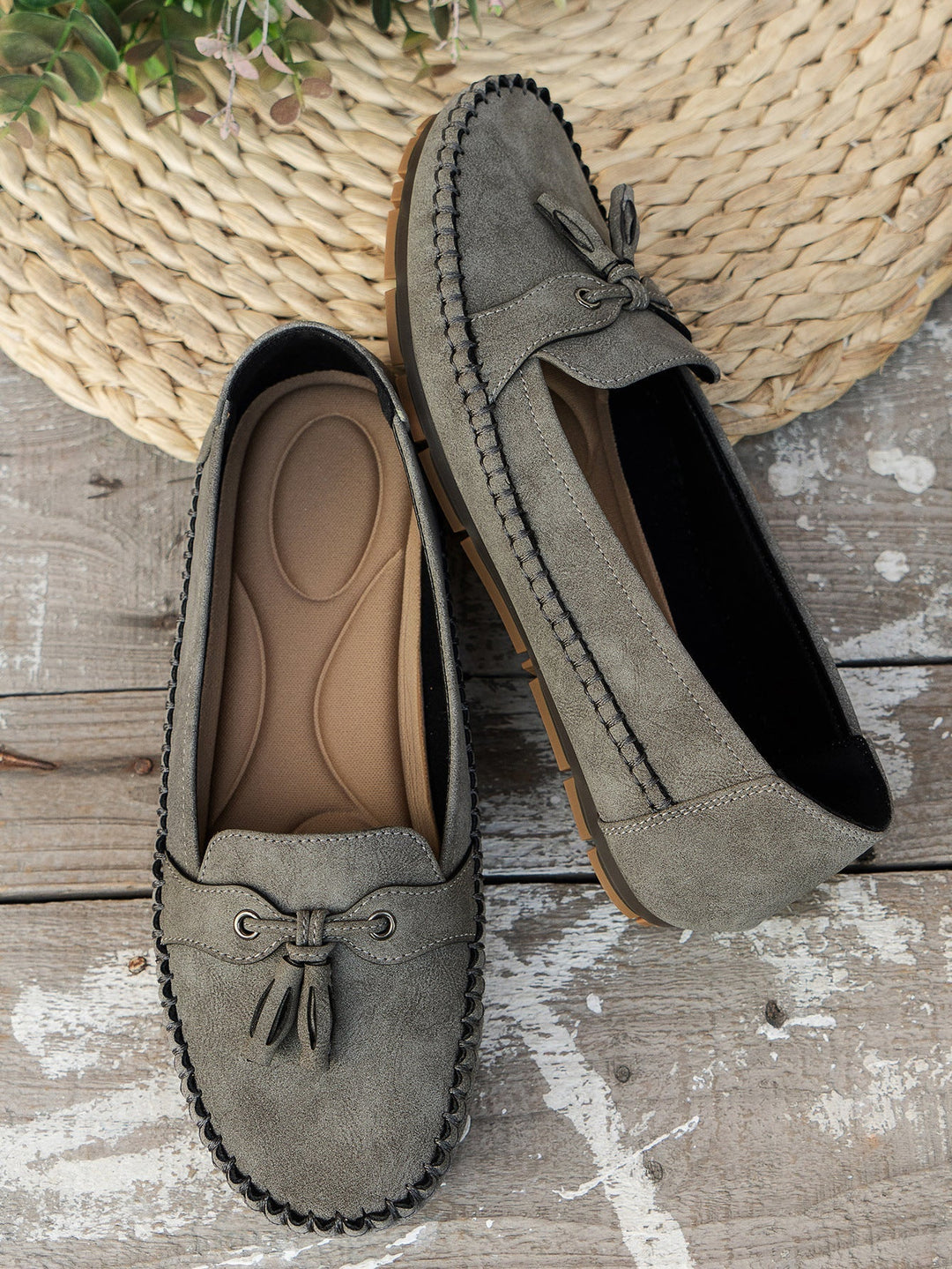 Mokassins - Bequeme Halbschuhe mit Schleife für Sommer