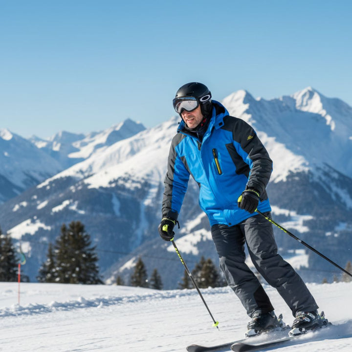 Herren Skijacke, warm gefüttert mit Fleece – Wasserdichte & winddichte Wintersportjacke