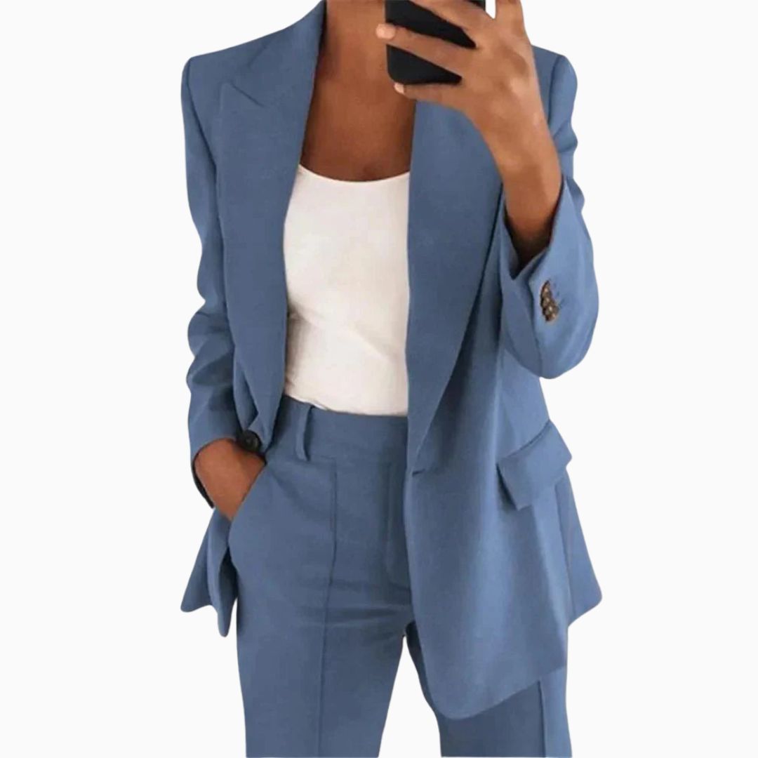 Hoseangzug - Bequeme Zweiteiler mit Blazer und Stoffhose