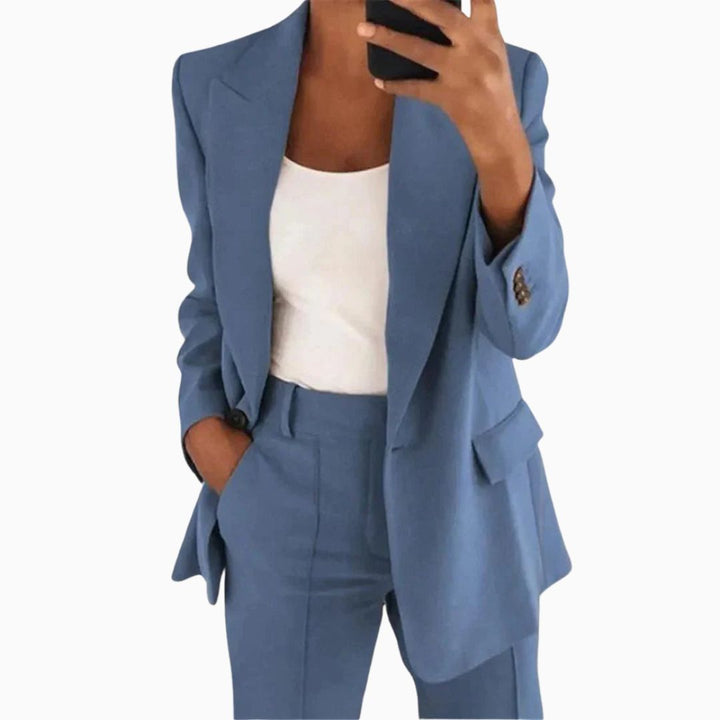 Hoseangzug - Bequeme Zweiteiler mit Blazer und Stoffhose