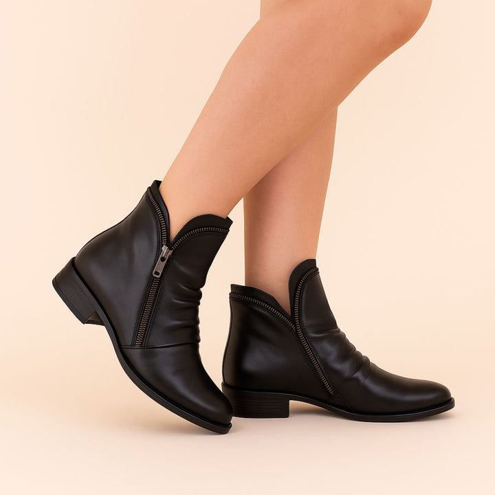 Stiefeletten für Damen - Bequeme Stiefel mit Reißverschluss