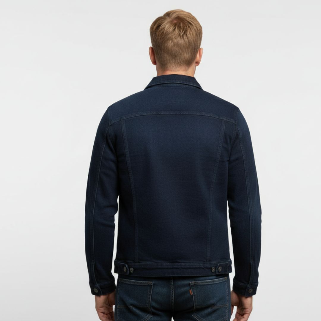 Jeansjacke für Herren – Klassische, gefütterte Denim Jacke für den Lagenlook