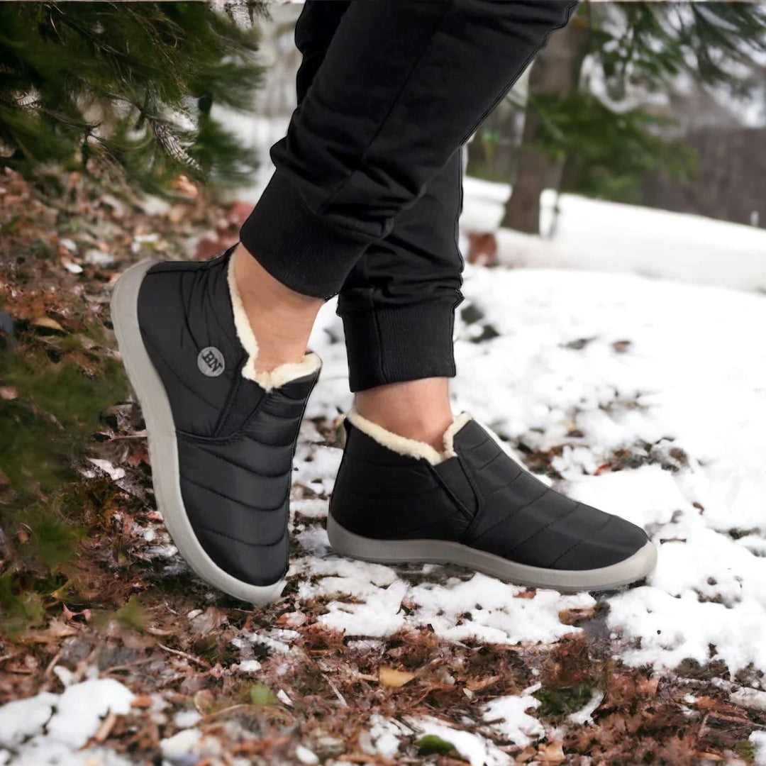 Gefütterte Winterschuhe für Damen - Wasserabweisende Schlupf-Stiefeletten mit rutschfester Sohle