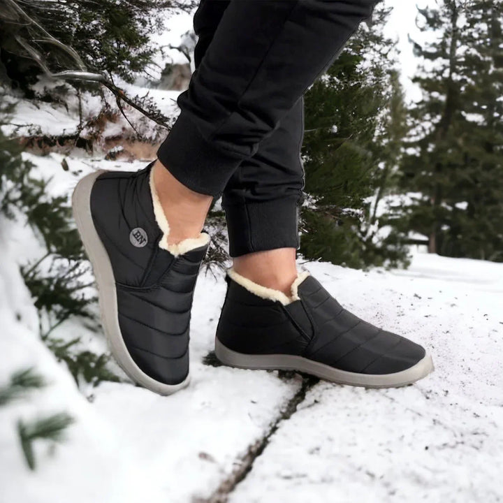 Gefütterte Winterschuhe für Damen - Wasserabweisende Schlupf-Stiefeletten mit rutschfester Sohle