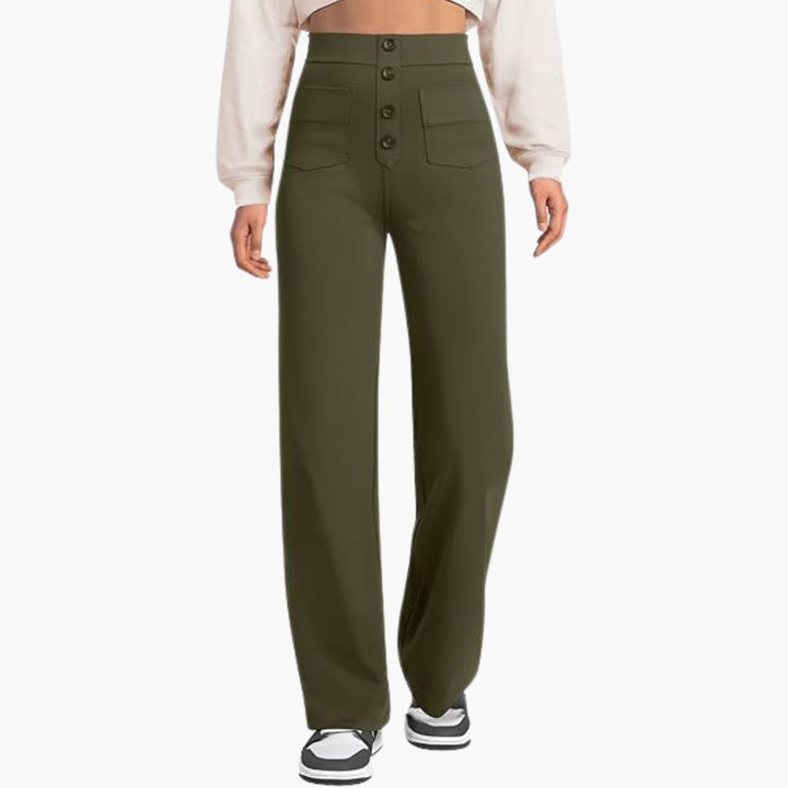ComfyFit Hose - Bequeme Stretch Stoffhose mit Bauch-weg Effekt