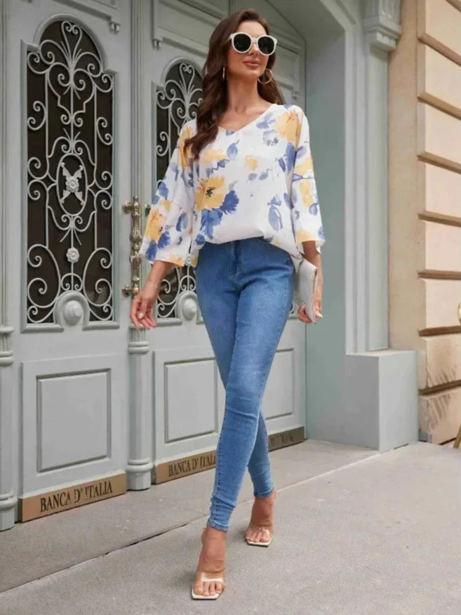 Plus Size Blumenmuster