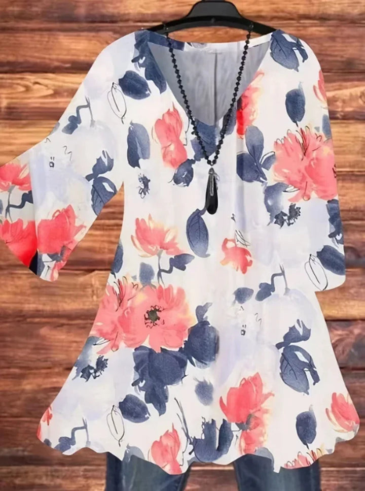 Plus Size Blumenmuster