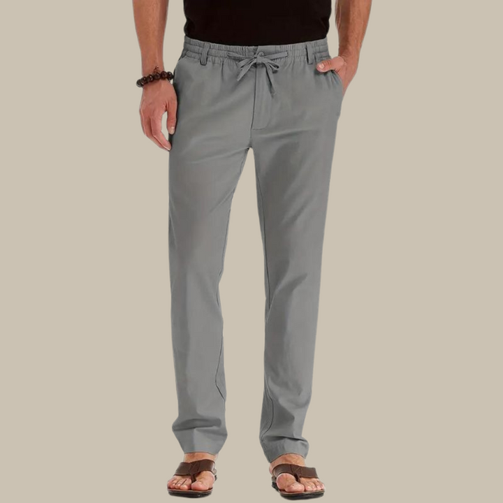 RUGO Hose | Lässige locker sitzende Sommerhose mit elastischem Bund für Herren