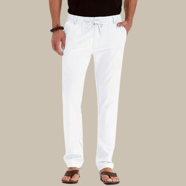 RUGO Hose | Lässige locker sitzende Sommerhose mit elastischem Bund für Herren