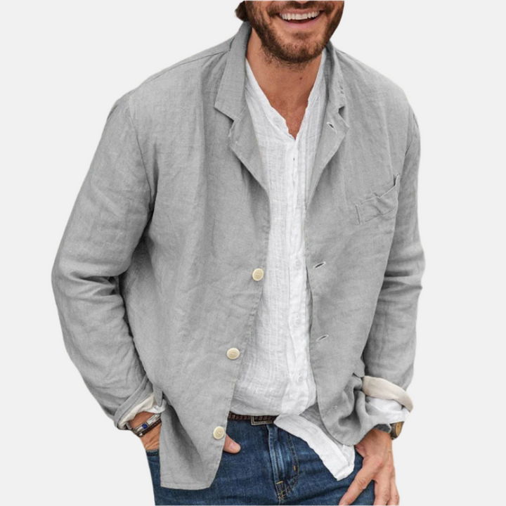 Luca Leinen-Blazer | Eleganter italienischer Leinen-look blazer für Männer