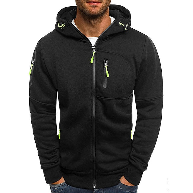 Sweatjacke für Herren – Warme Kapuze Jacke für Outdoor