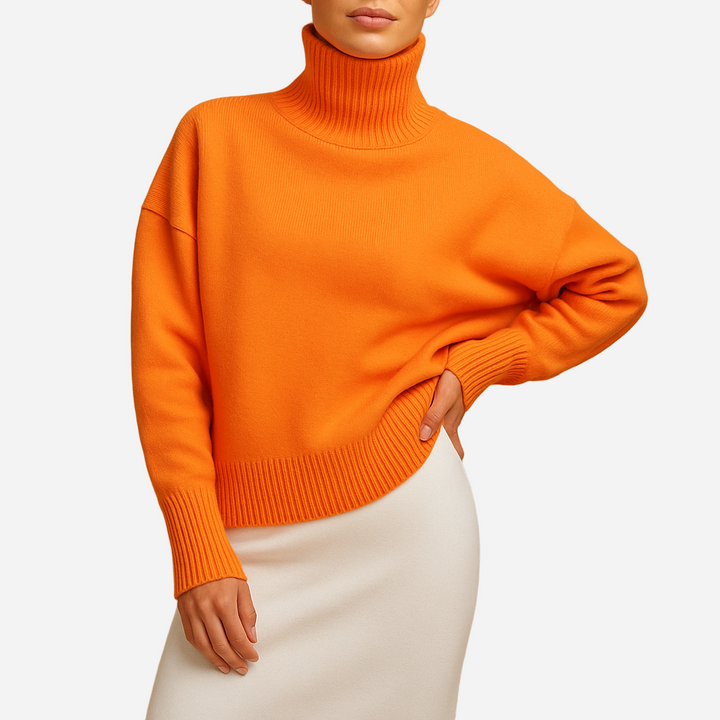 Rollkragenpullover für Damen - Oversized & Figurschmeichelnd für den Winter