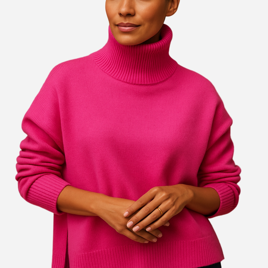 Rollkragenpullover für Damen - Oversized & Figurschmeichelnd für den Winter