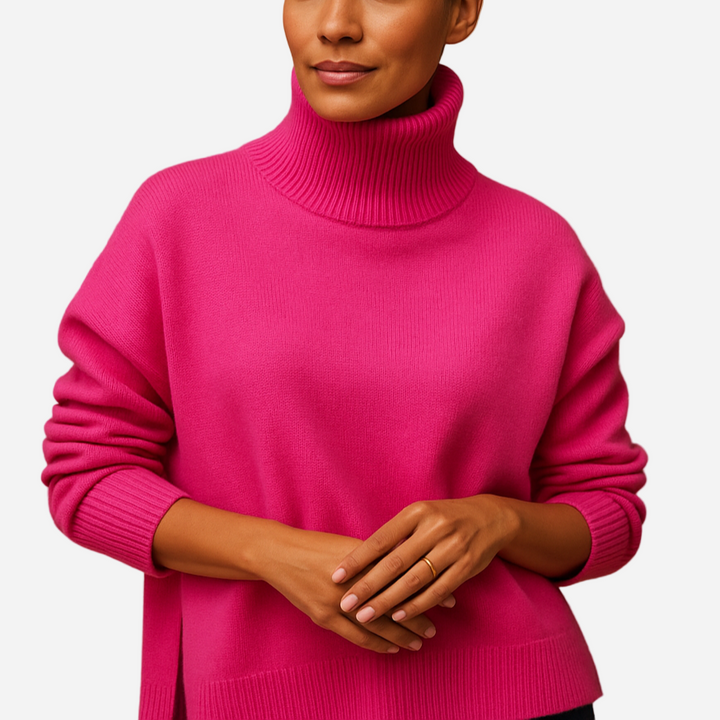 Rollkragenpullover für Damen - Oversized & Figurschmeichelnd für den Winter