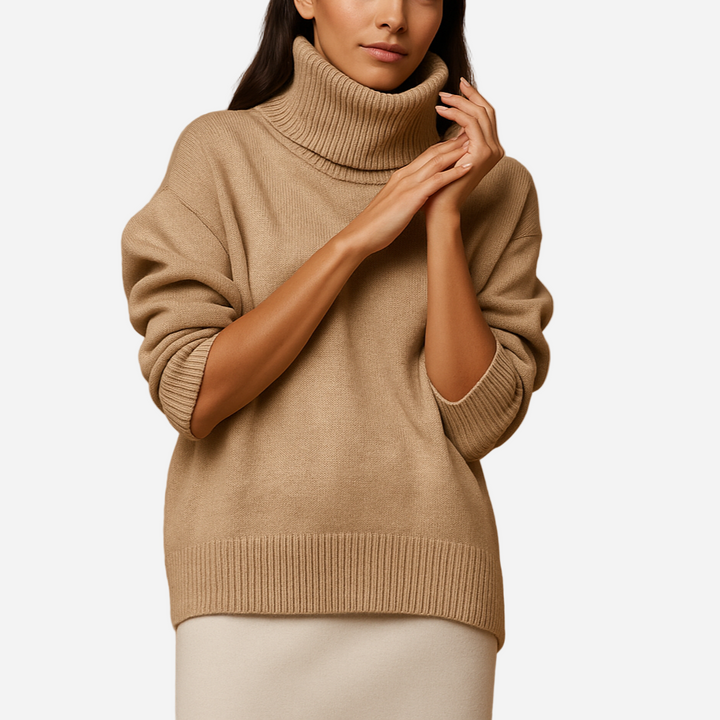 Rollkragenpullover für Damen - Oversized & Figurschmeichelnd für den Winter