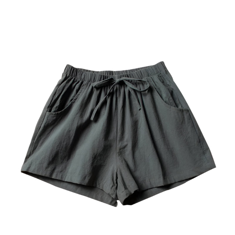 Shorts für Damen - Luftige Kurze Hose Mit Kordelzug für Sommer
