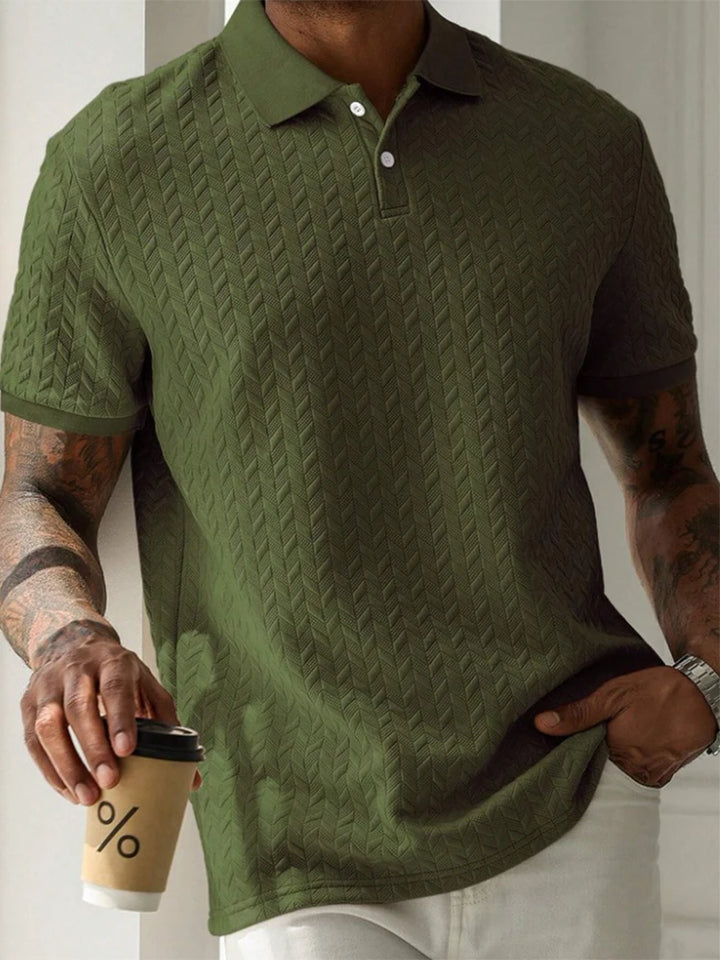 Poloshirt für Herren - Luxus Poloshirt mit Struktur