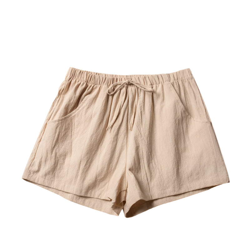 Shorts für Damen - Luftige Kurze Hose Mit Kordelzug für Sommer