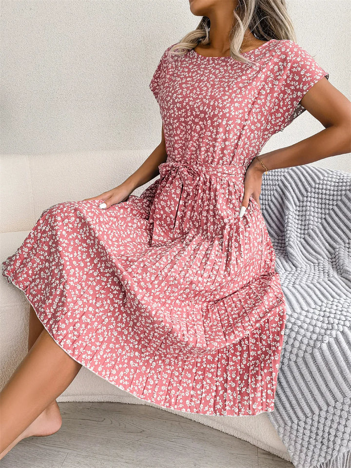 Olivia Sommerkleid | Luftiges Midikleid mit hoher Taille