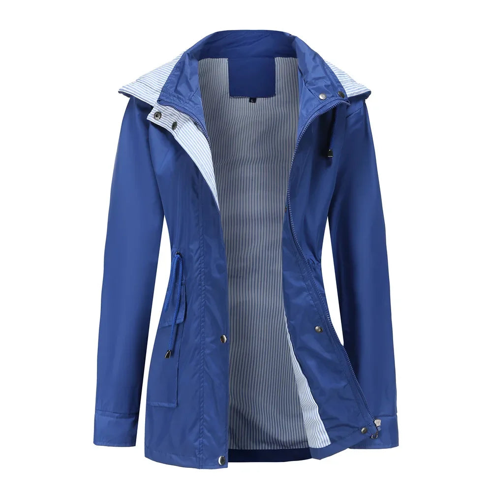 North Regenjacke | Leichte Damen Jacke mit Kapuze Windbreaker