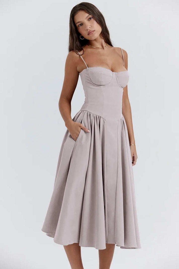 Abendkleid für Damen - Elegantes Corsagenkleid für Hochzeiten und Partys