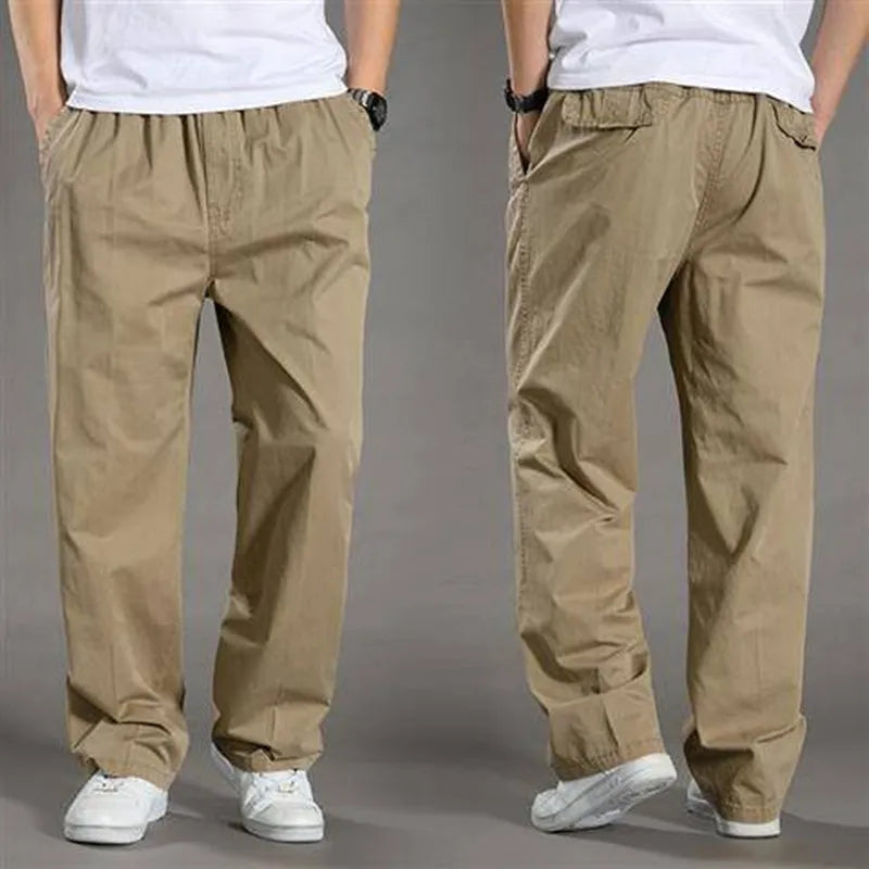 Freizeit-Hose für Herren - Wasserabweisende Weite Baumwolle Hose