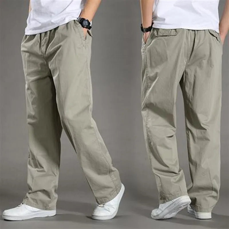 Freizeit-Hose für Herren - Wasserabweisende Weite Baumwolle Hose