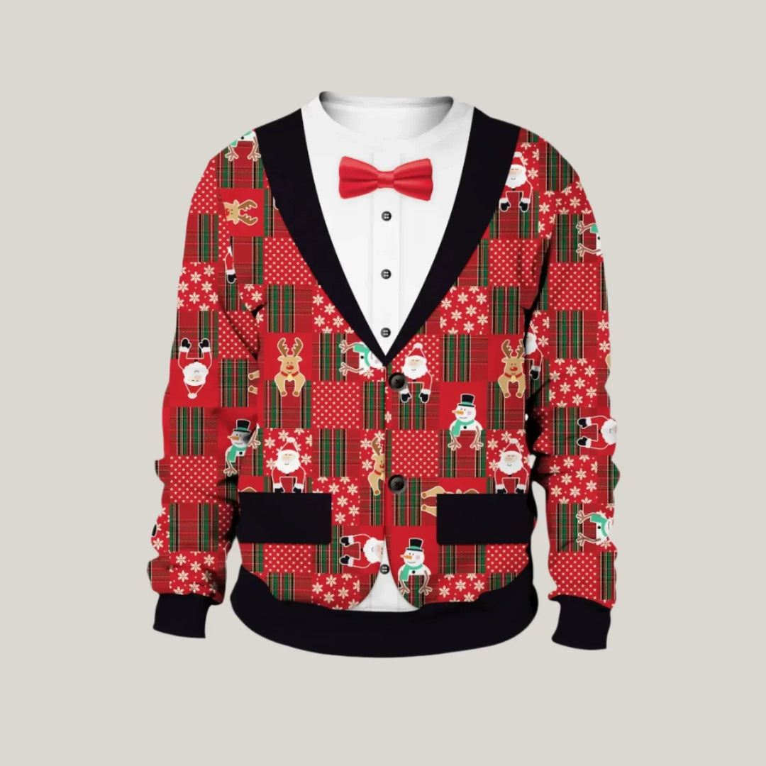 Gents Weihnachtspullover | Warmer, gemütlicher Rundhalspullover für Herren