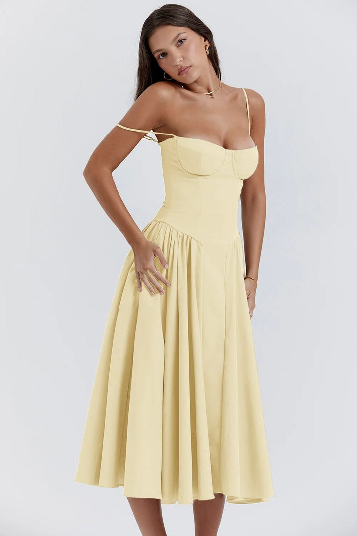 Abendkleid für Damen - Elegantes Corsagenkleid für Hochzeiten und Partys