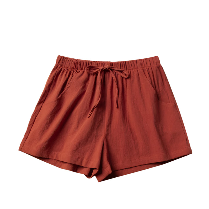 Shorts für Damen - Luftige Kurze Hose Mit Kordelzug für Sommer