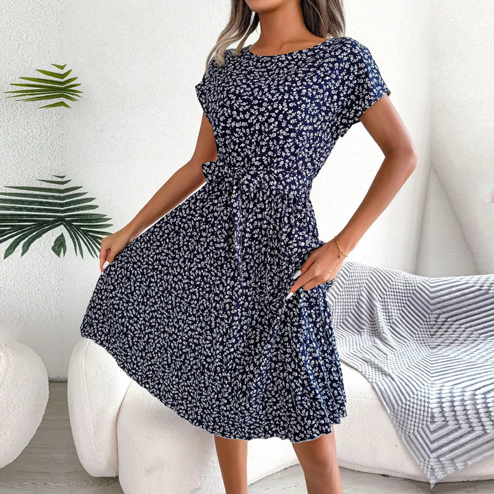Olivia Sommerkleid | Luftiges Midikleid mit hoher Taille