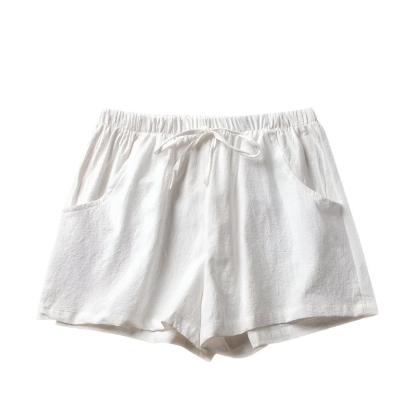 Shorts für Damen - Luftige Kurze Hose Mit Kordelzug für Sommer