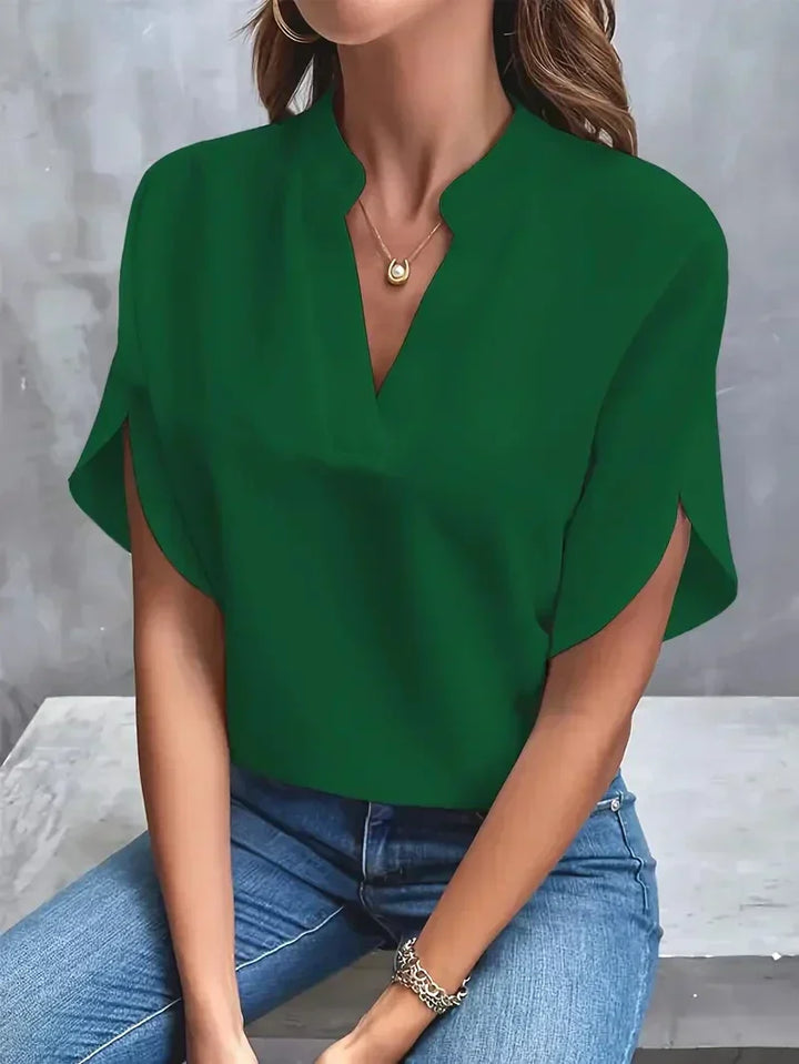 Bluse für Damen - Elegante Oberteile mit kurzen Ärmeln für Sommer