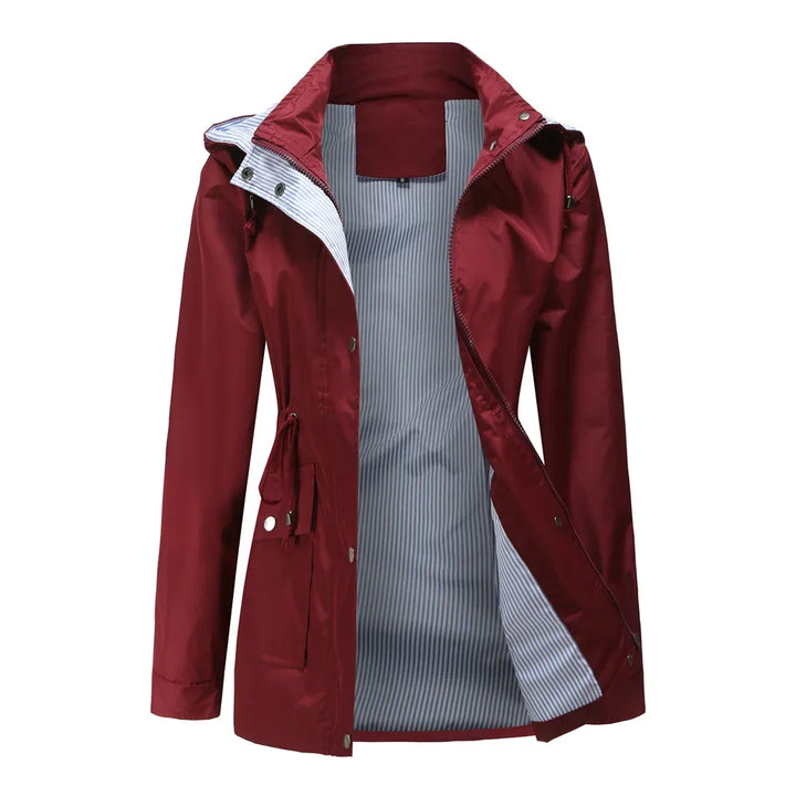 North Regenjacke | Leichte Damen Jacke mit Kapuze Windbreaker