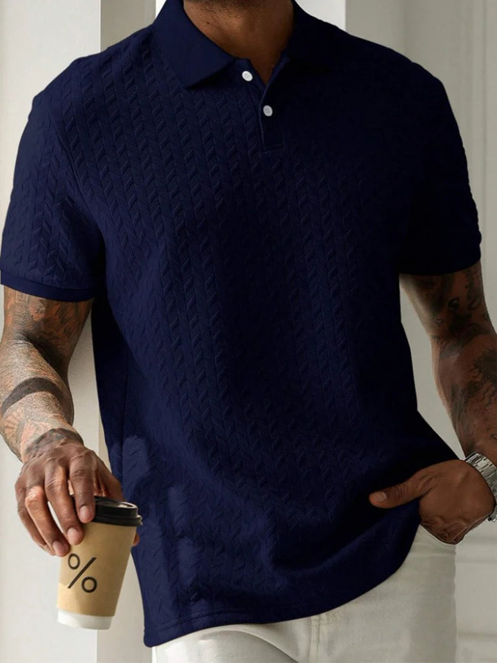 Poloshirt für Herren - Luxus Poloshirt mit Struktur